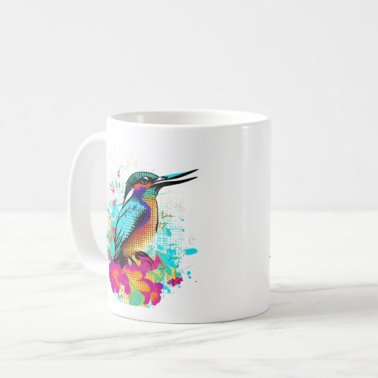 Kingfisher-Kaffee-Tasse Kaffeetasse (Vorderseite Links)