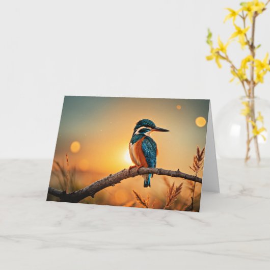 Kingfisher Karte (Gelbe Blume)