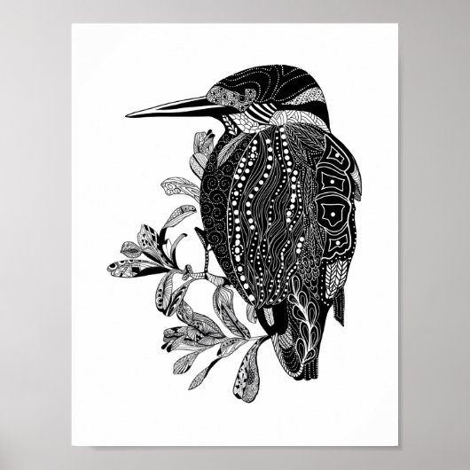 Kingfisher Kookaburra Australischer Vogel Poster (Vorne)
