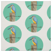 Kingfisher Kotare NZ Vogel Stoff (Muster)