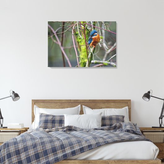 Kingfisher Leinwanddruck (Insitu (Schlafzimmer))