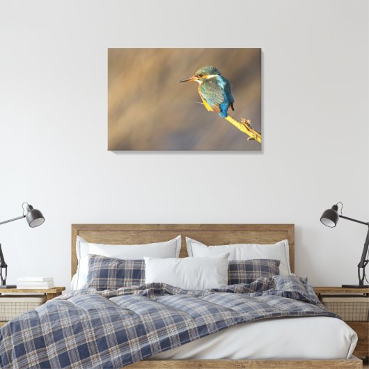 Kingfisher Leinwanddruck (Insitu (Schlafzimmer))