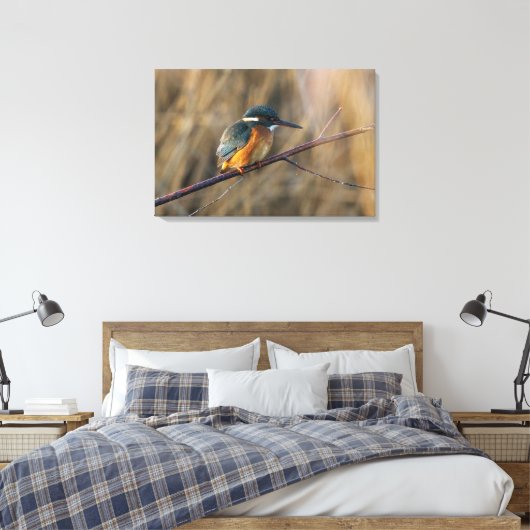 Kingfisher Leinwanddruck (Insitu (Schlafzimmer))