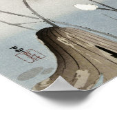 Kingfisher mit Lotus Blume - Ohara Koson - 12 Poster (Ecke)