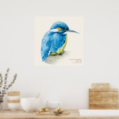 Kingfisher Ornithological Fine Art Poster (Küche)
