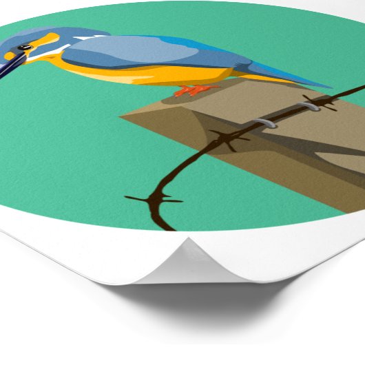 Kingfisher Poster (Ecke)