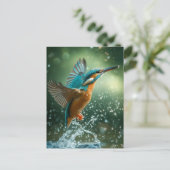 Kingfisher-Postkarte Postkarte (Stehend Vorderseite)