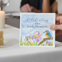  Kingfisher Purple Irises Celebration of Life