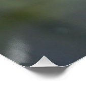 Kingfisher saß auf einem kleinen Zweig Poster (Ecke)