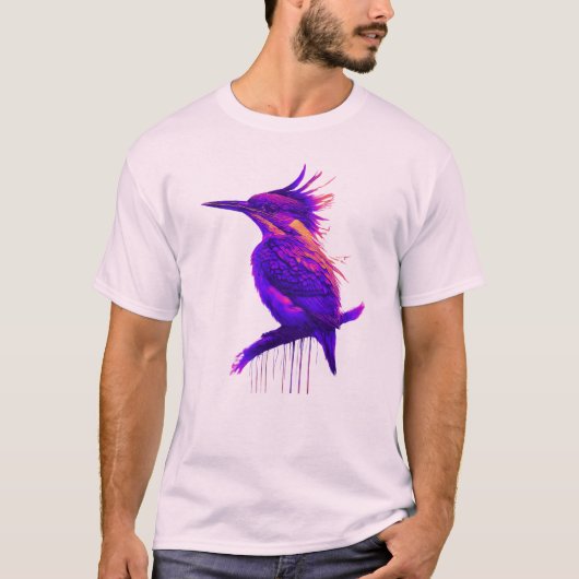 Kingfisher Smart Violet: High-Contrast Elegance T-Shirt (Vorderseite)