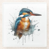 Kingfisher Splash Glasuntersetzer (Vorderseite)