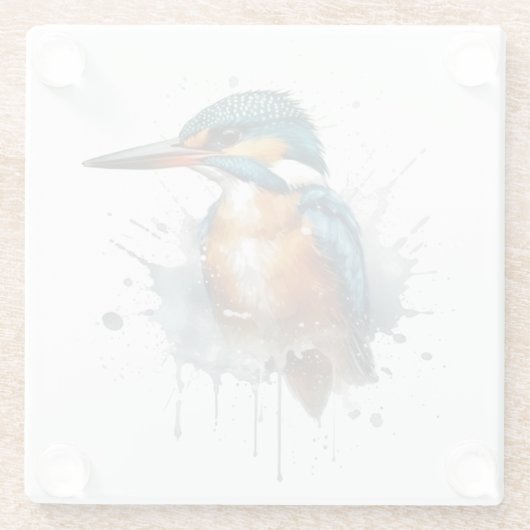 Kingfisher Splash Glasuntersetzer (Rückseite)