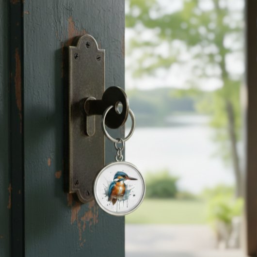 Kingfisher Splash Schlüsselanhänger