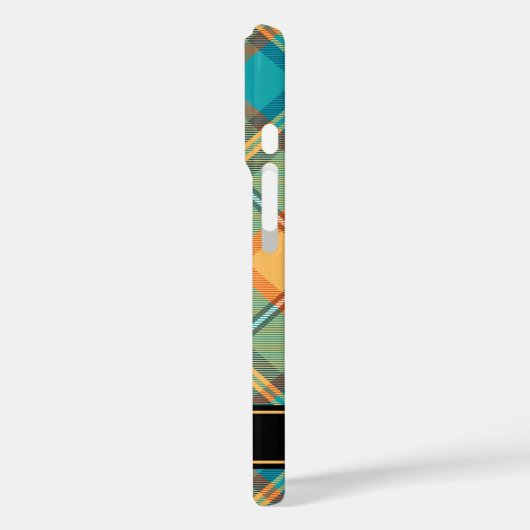 Kingfisher Tartan Case-Mate iPhone Hülle (Rückseite / Links)