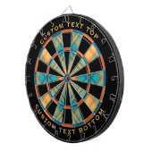 Kingfisher Tartan Dart Board Dartscheibe (Vorderseite rechts)