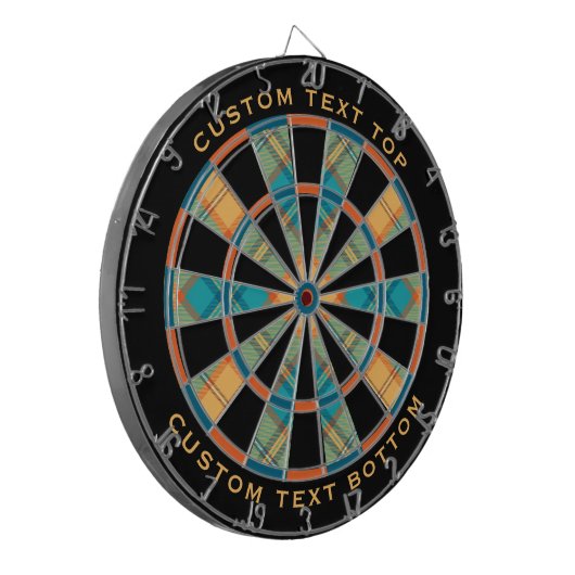 Kingfisher Tartan Dart Board Dartscheibe (Vorderseite Links)