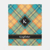 Kingfisher Tartan Fleece Blanket (Vorderseite)