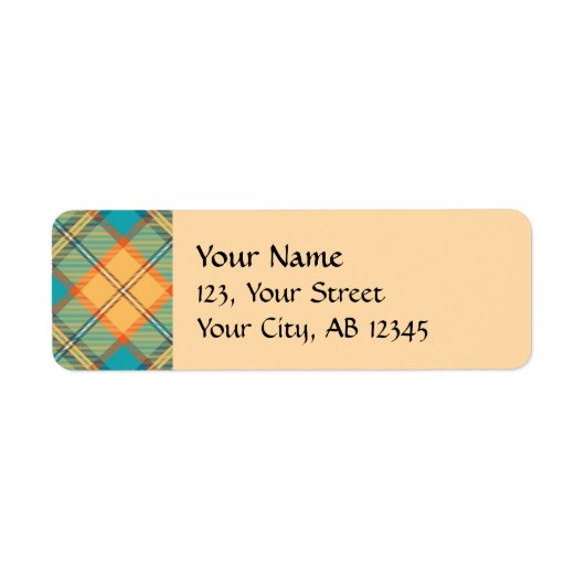 Kingfisher Tartan Label (Vorne)