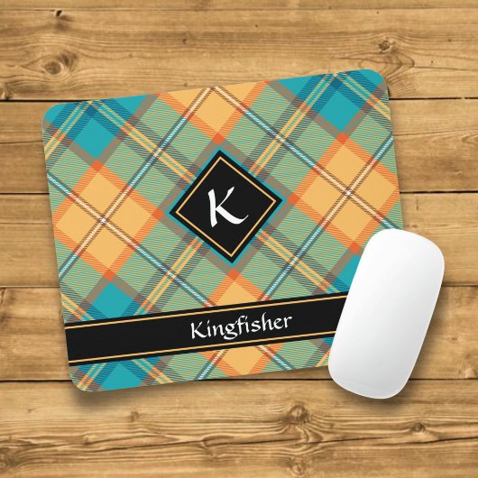 Kingfisher Tartan Mouse Pad Mousepad