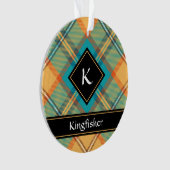 Kingfisher Tartan Ornament (Vorderseite)
