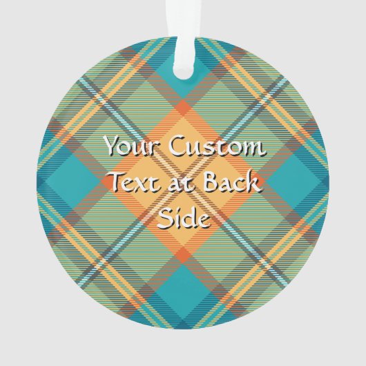 Kingfisher Tartan Ornament (Rückseite)