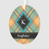 Kingfisher Tartan Ornament (Vorderseite)