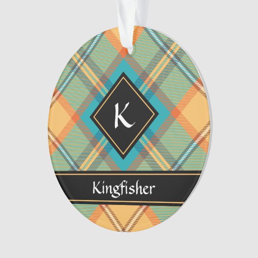 Kingfisher Tartan Ornament (Vorderseite)