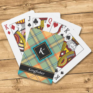 Kingfisher Tartan Spielkarten