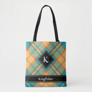 Kingfisher Tartan Tote Bag Tasche