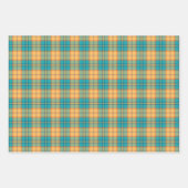 Kingfisher Tartan Wrapping Paper Sheets Geschenkpapier Set (Vorderseite)