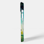 Kingfisher über Wildblumen Case-Mate iPhone Hülle (Rückseite / Links)