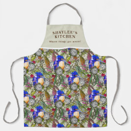 Kingfisher und einheimische australische Blume Schürze