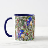 Kingfisher und einheimische australische Blume Tasse (Links)