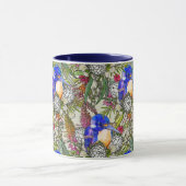 Kingfisher und einheimische australische Blume Tasse (Zentrum)