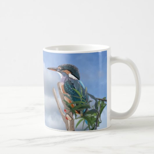 Kingfisher und Willow Coffee Tasse (Rechts)