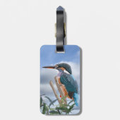 Kingfisher und Willow Gepäckanhänger (Rückseite vertikal)