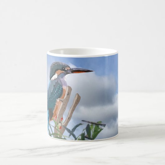 Kingfisher und Willow Kaffeetasse (Mittel)
