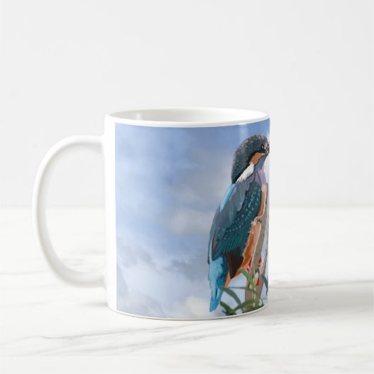 Kingfisher und Willow Kaffeetasse (Links)
