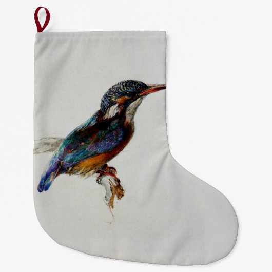 Kingfisher (von John Ruskin) Großer Weihnachtsstrumpf (Vorderseite)