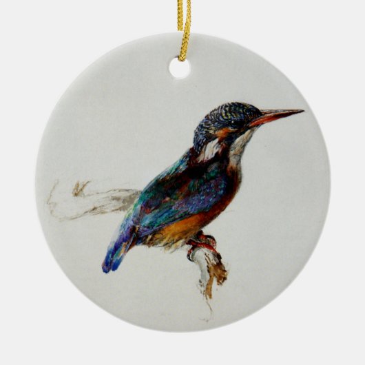 Kingfisher (von John Ruskin) Keramik Ornament (Vorne)