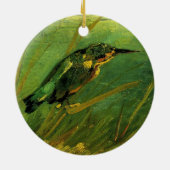 Kingfisher von Vincent van Gogh Keramik Ornament (Hinten)