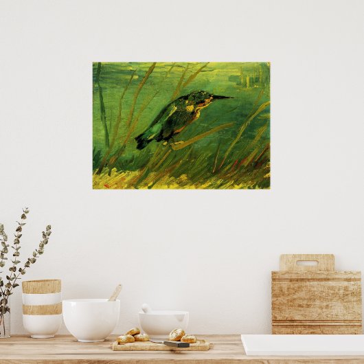 Kingfisher von Vincent van Gogh Poster (Küche)
