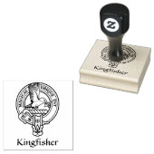 Kingfisher Wappen Rubber Briefmarke Gummistempel (Stempel)