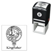 Kingfisher Wappen Selbstfärbende Briefmarke Permastempel (Beispiel)