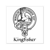 Kingfisher Wappen Selbstfärbende Briefmarke Permastempel (Design)