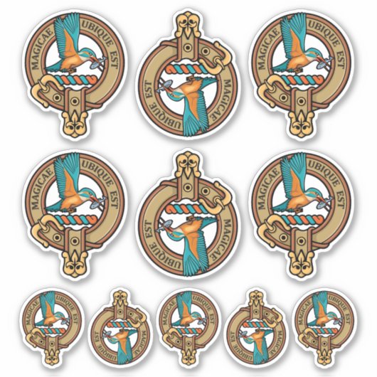 Kingfisher Wappen Sticker Set (Vorderseite)
