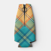 Kingfisher Wappen über Tartan Flasche Cooler Flaschenkühler (Rückseite)