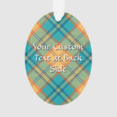 Kingfisher Wappen über Tartan Ornament (Rückseite)