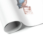 Kingfisher Watercolor Geschenkpapier (Rolleneckpunkt)