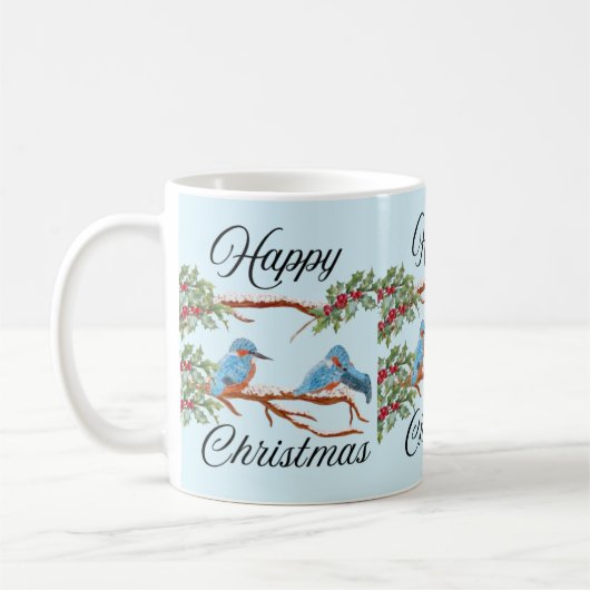 Kingfisher Weihnachten Kaffeetasse (Links)